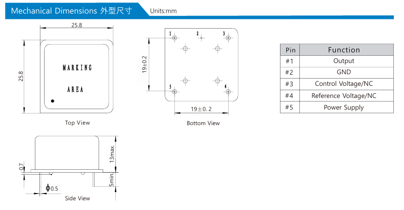 晶振厂家恒温晶振OCXO-9M规格参数介绍